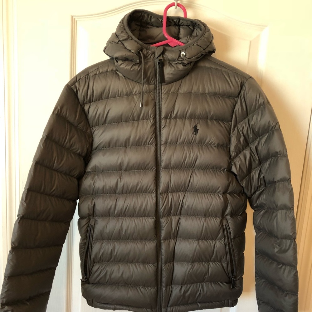 NEW w/tags polo Ralph Lauren zip up jacket GREY
